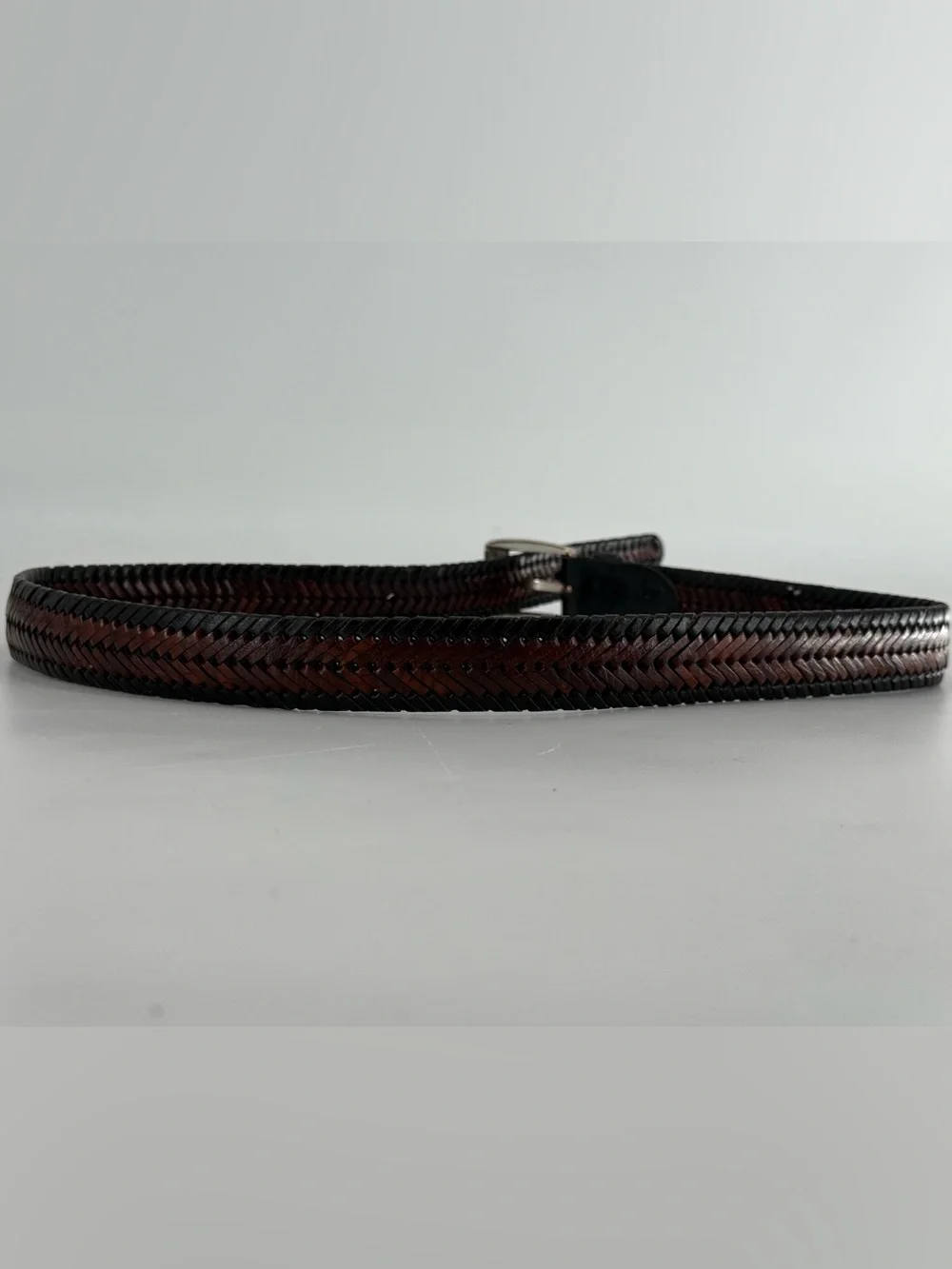 Men’s Braided Leather Belt 2‎ Tone 34